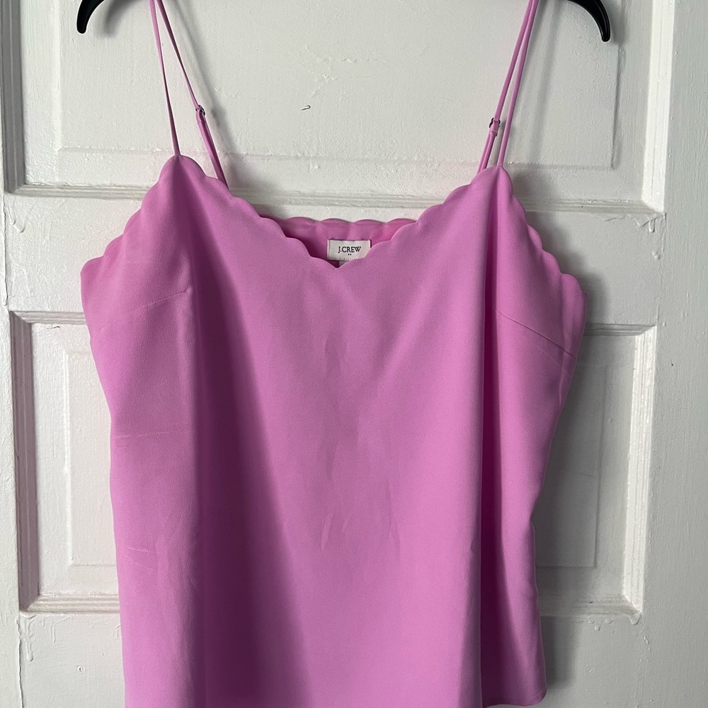 J. Crew Lavender Scalloped Camisole